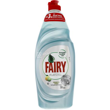 Fairy, Platinum, Lemon & Lime, 650 ml, Dishwashing liquid