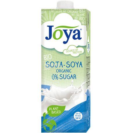 Joya Organic, 1 л, Джоя, Соевое молоко, органическое, без сахара и лактозы