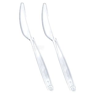 LUX, Одноразовий ніж міцний, прозорий, 100 шт.