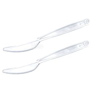 LUX, Одноразовий ніж міцний, прозорий, 100 шт.