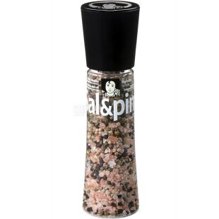 Carmencita, Sal rosa and pimientas mix, 312 г, Гімалайська рожева сіль з трьома видами перцю, млинок