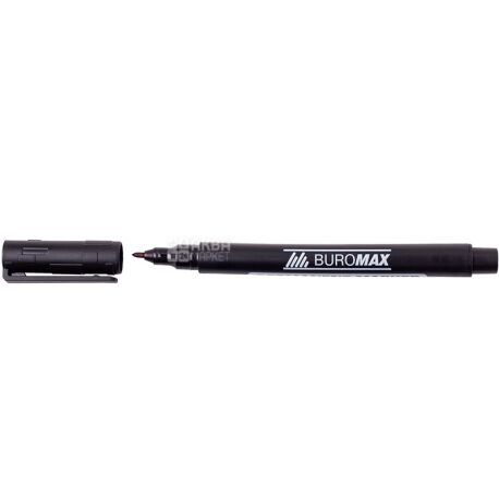 Buromax, 1 мм, Маркер водостійкий, чорний