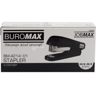 Buromax, Jobmax, Степлер на 20 листов, скобы №24, 26 