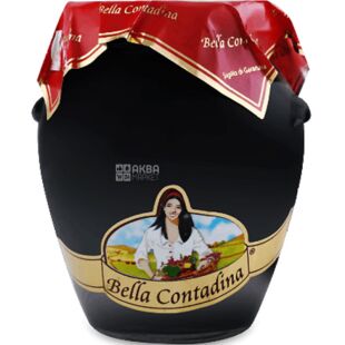 Bella Contadina, Bella de Cerignola, 314 мл, Оливки черные, крупные, стекло