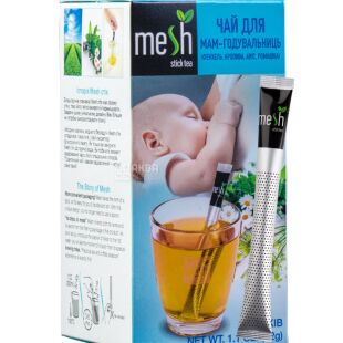 Mesh StickTea, 16 стиков х 2 г, Чай для кормящих мам, 32 г