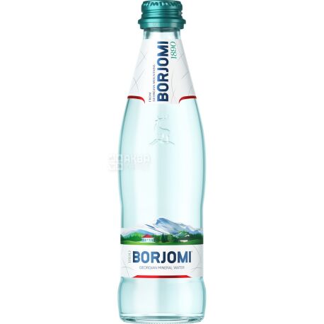 Borjomi, 0,33 л, Боржомі, Вода мінеральна сильногазована, скло