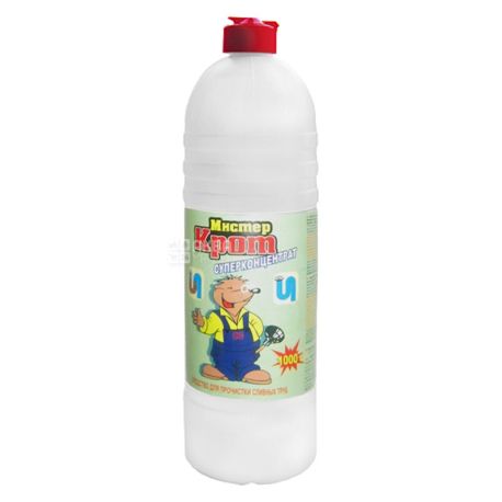 Mr. Mole, 1 liter, pipe cleaning agent, Masterbatch, PET