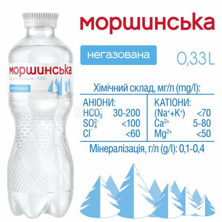 Morshynska, 0.33 L, Still Water, PET, PAT