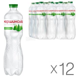 Моршинська, 0,75 л, упаковка 12 шт., Вода мінеральна слабогазована, ПЕТ