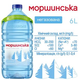 Моршинська, 6 л, Вода негазована, ПЕТ