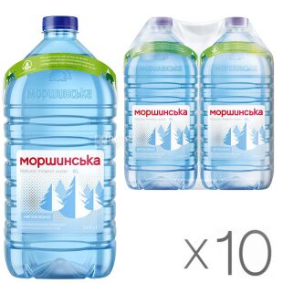 Моршинська, Упаковка 10 шт. по 6 л, Вода негазована, ПЕТ, ПЕТ