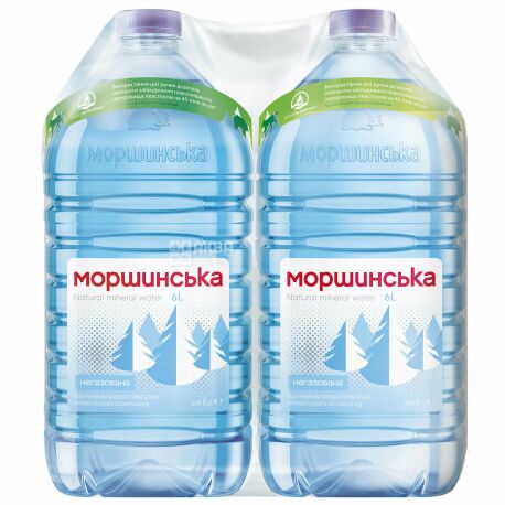 Morshynska, Packing 10 pcs. on 6 l, Water not aerated, PET, PAT