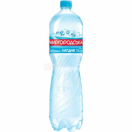 Mirgorodskaya, 1,5 l, Lightly carbonated water, Mineral, Lagidna, PET, PAT