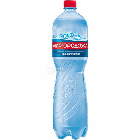 Mirgorodskaya, 1.5 l, Highly carbonated water, Mineral, PET, PAT