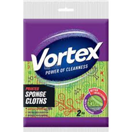 Vortex, Cleaning cloth, cellulose print, 2 pcs