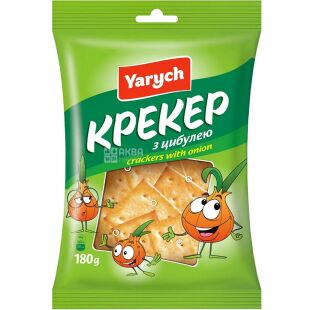 Yarych, 180 г, Ярич, Печиво крекер з цибулею
