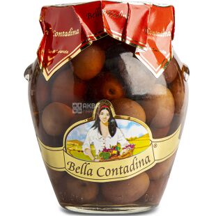 Bella Contadina, 314 мл, Оливки Таджаска, с косточкой