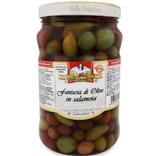 Bella Contadina, 314 мл, Оливки микс, в рассоле 