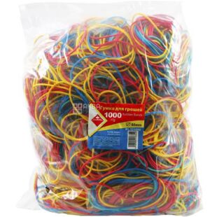 Klerk, 1000 г, Гумки для грошей, асорті, 60 мм