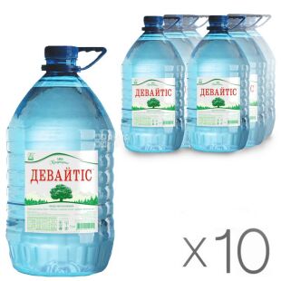Девайтіс, 5 л, Упаковка 10 шт., Вода мінеральна негазована, ПЕТ