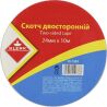 Скотч канцелярський двосторонній прозорий, 24 мм х 10 м, ТМ Klerk
