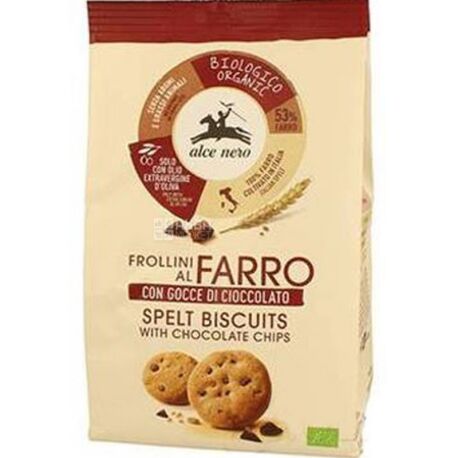 Alce Nero Organic Cocao Biscuits with Chocolate Chips 250 g