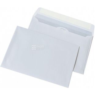 Optimail, Конверт C5 (0+1) офсет, 50 шт., прямий, 80 г/м2, самоклеючий з відривною стрічкою