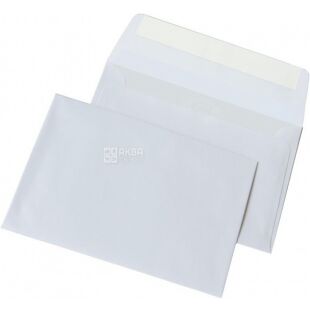 Optimail, Конверт C6 (0+0) офсет, 50 шт., прямой, 80 г/ м2, самоклеющийся с отрывной лентой