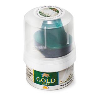 Gold Care, 50 мл, крем для обуви, Черный, ПЭТ