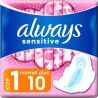 Always Ultra Normal Plus, 10 шт., Прокладки гігієнічні ультратонкі з крильцями Олвейс, 4 краплі