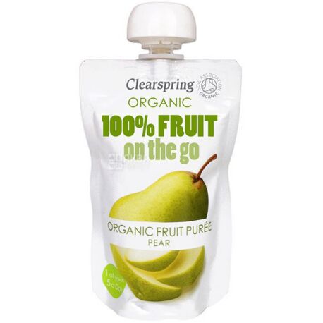 Fruit puree Pear, organic, 120 g, TM Clearspring