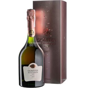 Comtes de Champagne Rose, 0,75 л, Шампанское розовое, Brut 