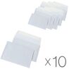 Optimail, Конверт C6 (0+0) офсет, 10 упаковок по 50 шт., прямий, 80 г/м2, самоклеючий з відривною стрічкою