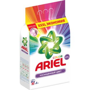 Ariel Color, 6 кг, Порошок стиральный, Для цветного белья, автомат