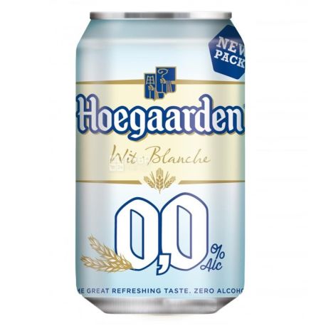 HoeGaarden White, 0,33 л, Хугарден, Пиво безалкогольне, ж/б