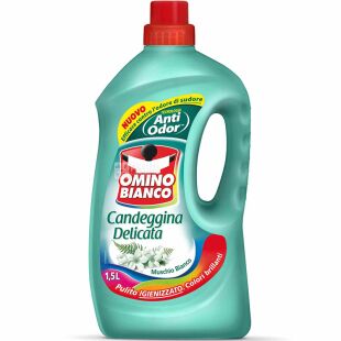 Omino Bianco, 1500 мл, Отбеливатель деликатный, Белый мускус