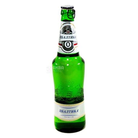 Baltika Premium, 0,5 л, Балтика, Пиво безалкогольне, скло