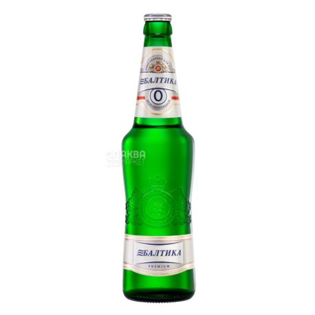 Baltika Premium, 0,5 л, Балтика, Пиво безалкогольное, стекло