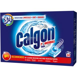 Calgon, 30 шт., Средство для смягчения воды, 3 в 1, в таблетках