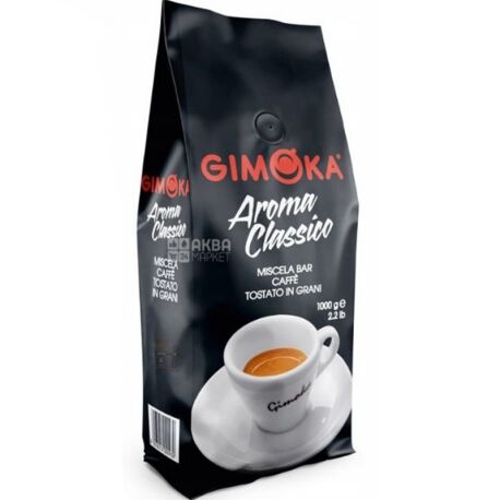 Gimoka, 1 кг, Кофе Джимока, темной обжарки, в зернах