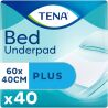 Tena Bed Plus, 40 шт., Пелюшки поглинаючі, одноразові, 40 x 60 см