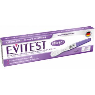 Evitest Perfect, 1 шт., Експрес-тест для визначення вагітності