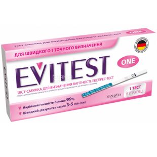 Evitest One, 1 шт., Експрес-тест для визначення вагітності