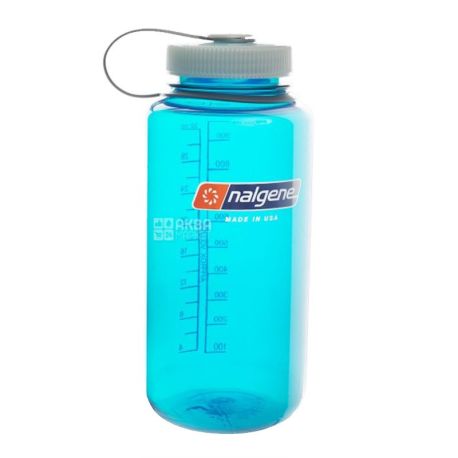 Nalgene, 0,5 л, бутылка для воды, Wide Mouth, голубая