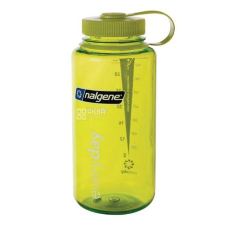 Nalgene, 1 л, бутылка для воды, Wide Mouth, зеленая