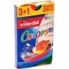 Vileda, Pur Active, 3+1 шт, Губки кухонные для тефлона Виледа