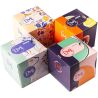 Mirus Cube, 80 шт., Серветки косметичні Мірус, 3-шарові, 20х17 см, в асортименті