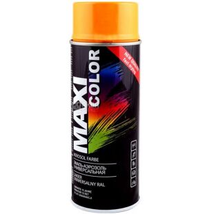 Maxi Color, Ral 2003, 400 мл, Эмаль аэрозольная, универсальная, декоративная, пастельно-оранжевая