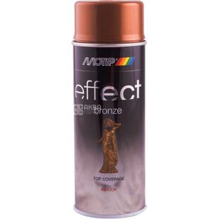 Motip Deco Effect, 400 мл, Емаль аерозольна, з ефектом бронзи, античне золото