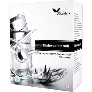 Delamark, 1 кг, Сіль для посудомийної машини, концентрат